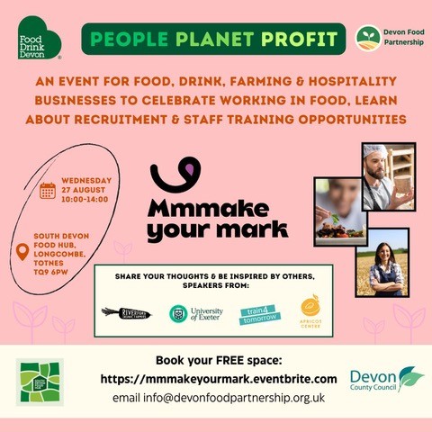 poster for Mmmake your mark event about working in agri-food